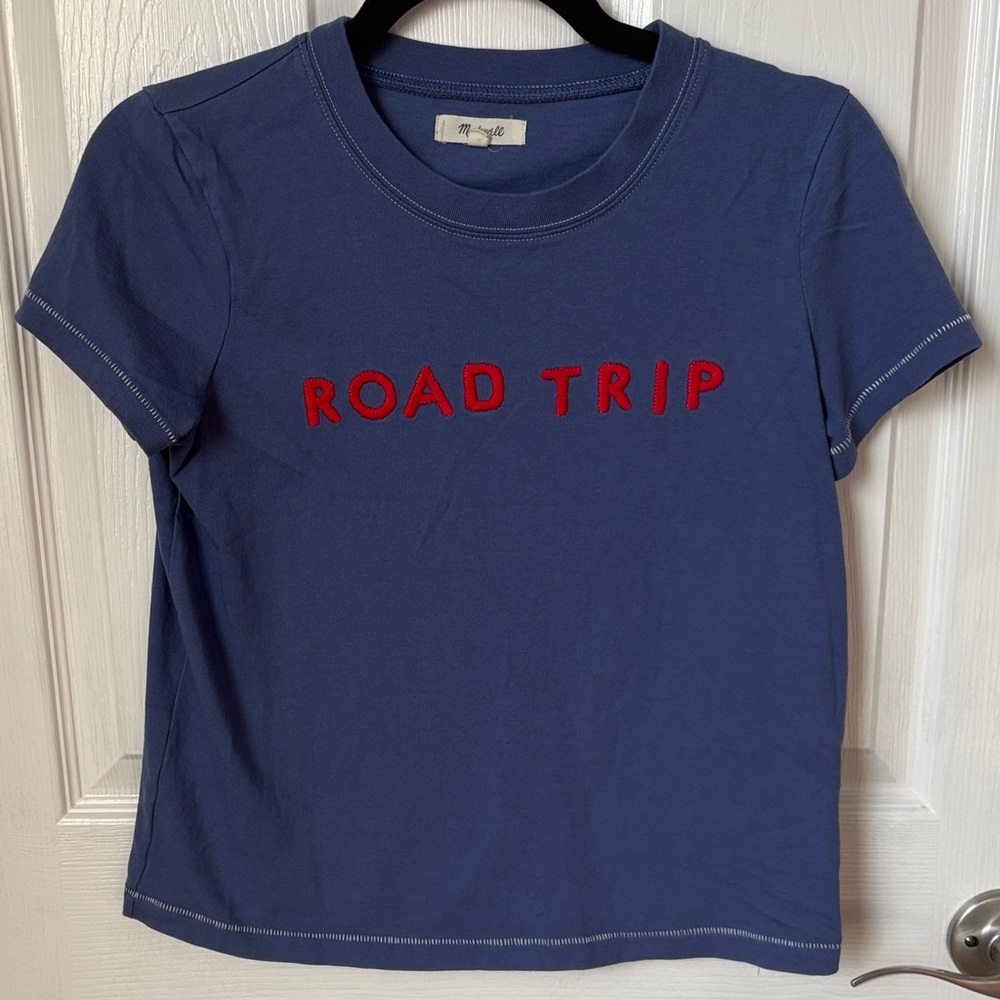 Madewell Road Trip purple Graphic Tee